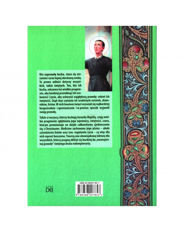 Św. Gerard Majella Pisma duchowe Książki katolickie Sanctus