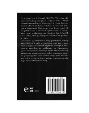 Powierzenie się Opatrzności Bożej - okładka tył
Tylna okładka książki o. Jean-Pierre de Caussade